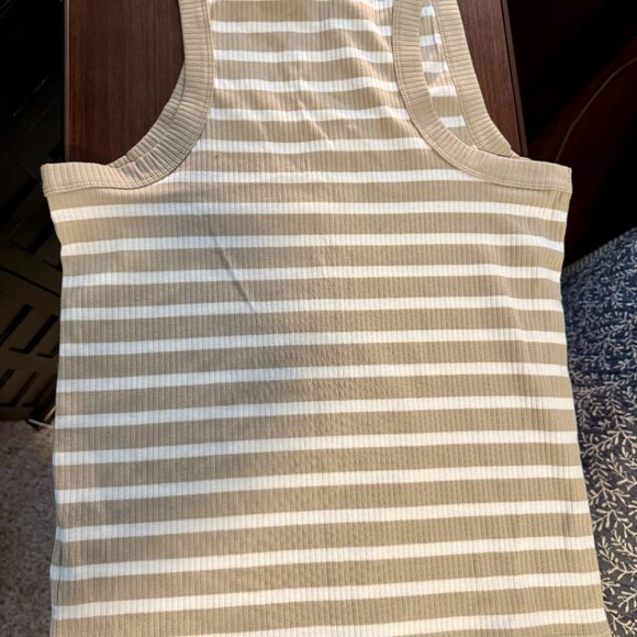 GAP Ribbed Stripe High-Neck Tank Size M - Picture 3 of 4